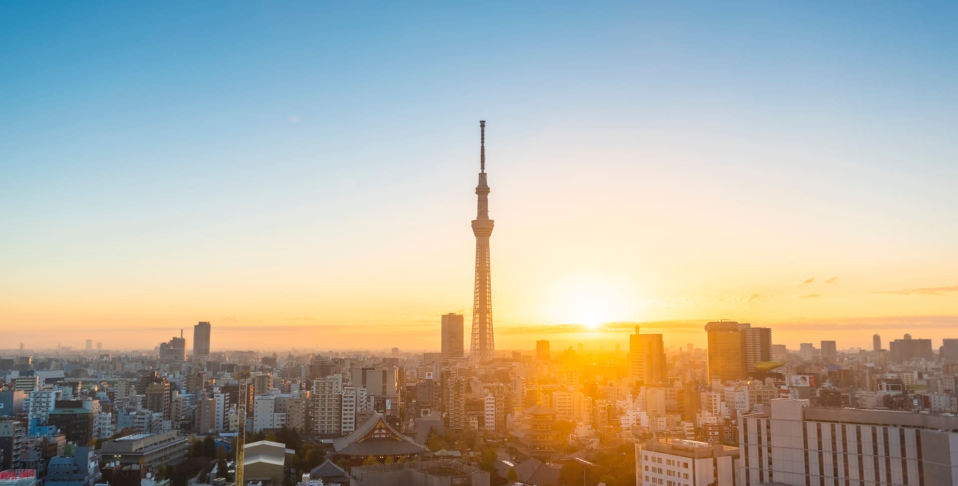 東京の夜明け