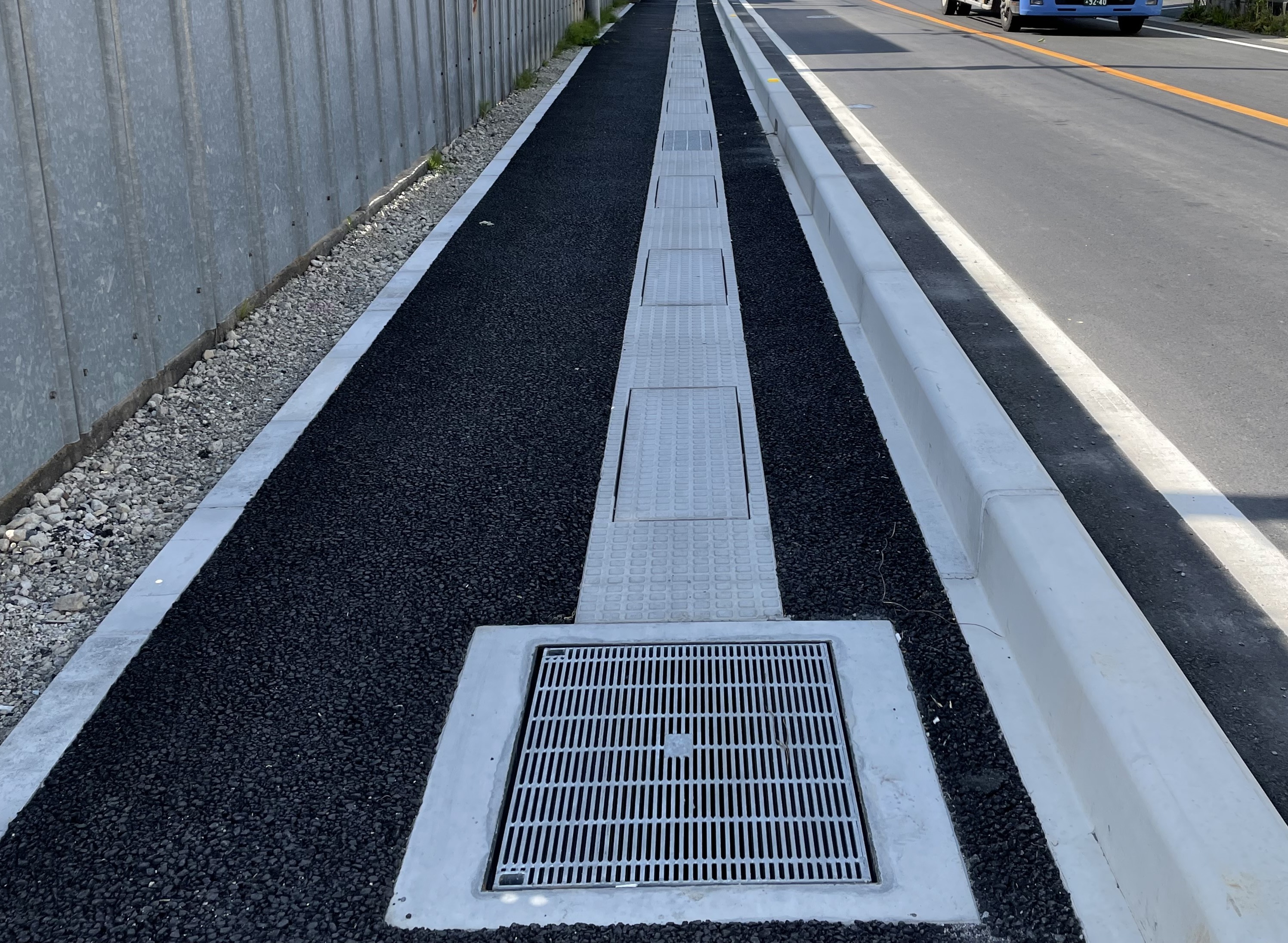 歩道整備工事(市道イワ115号線)