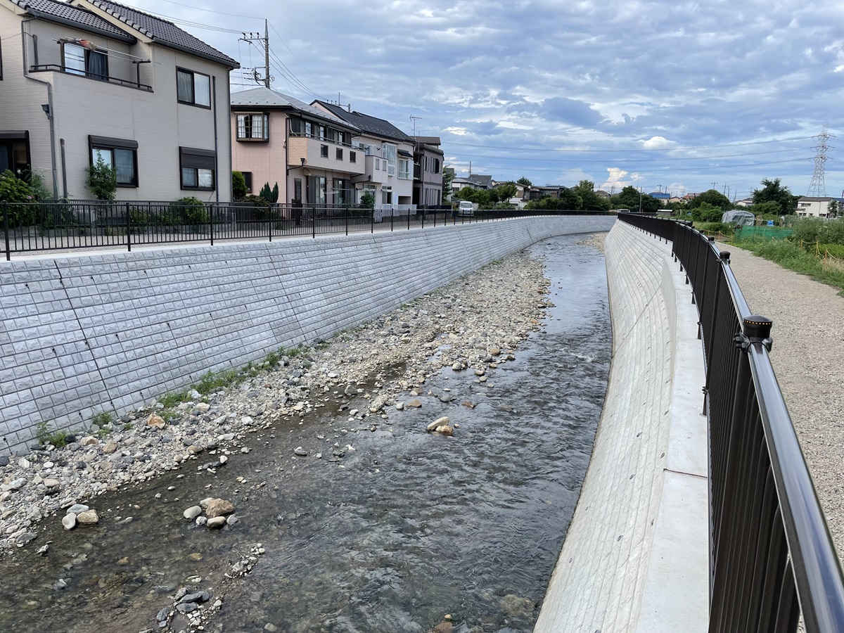 不老川緊急治水対策工事（護岸工4工区）